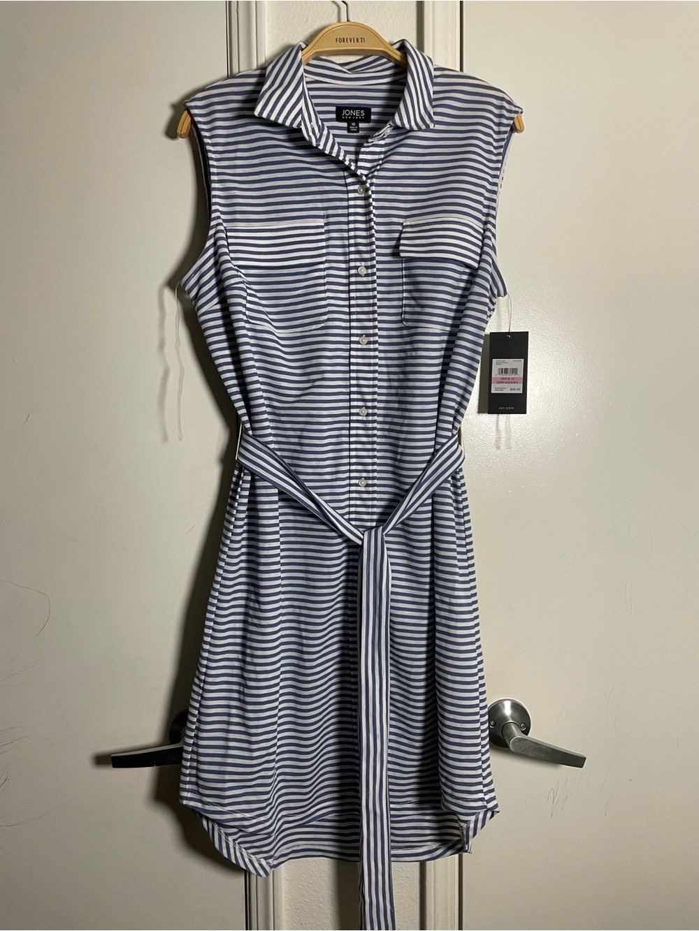 Jones New York Womens Mini Collared Shirtdress - Picture 2 of 5